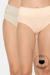 Zivame High Rise Full Coverage Tummy Tucker Hipster Panty (Pack of 2) - Multicolor — thumbnail 1